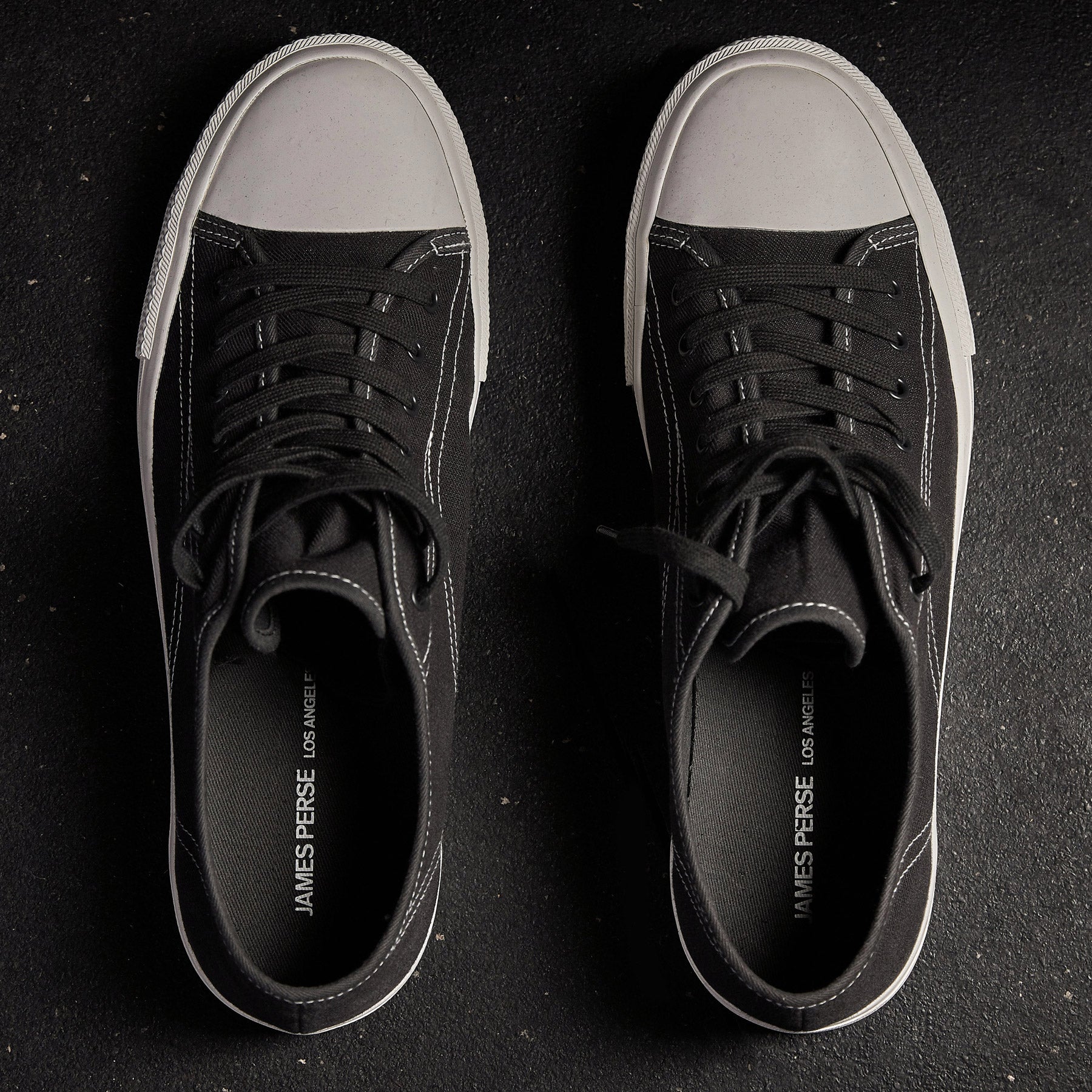 Cotton Linen Vulcanized Sneaker Mens In Squid | James Perse Los Angeles