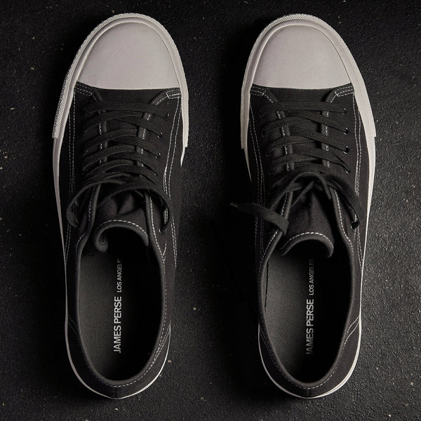 Cotton Linen Vulcanized Sneaker Womens In Squid | James Perse Los Angeles