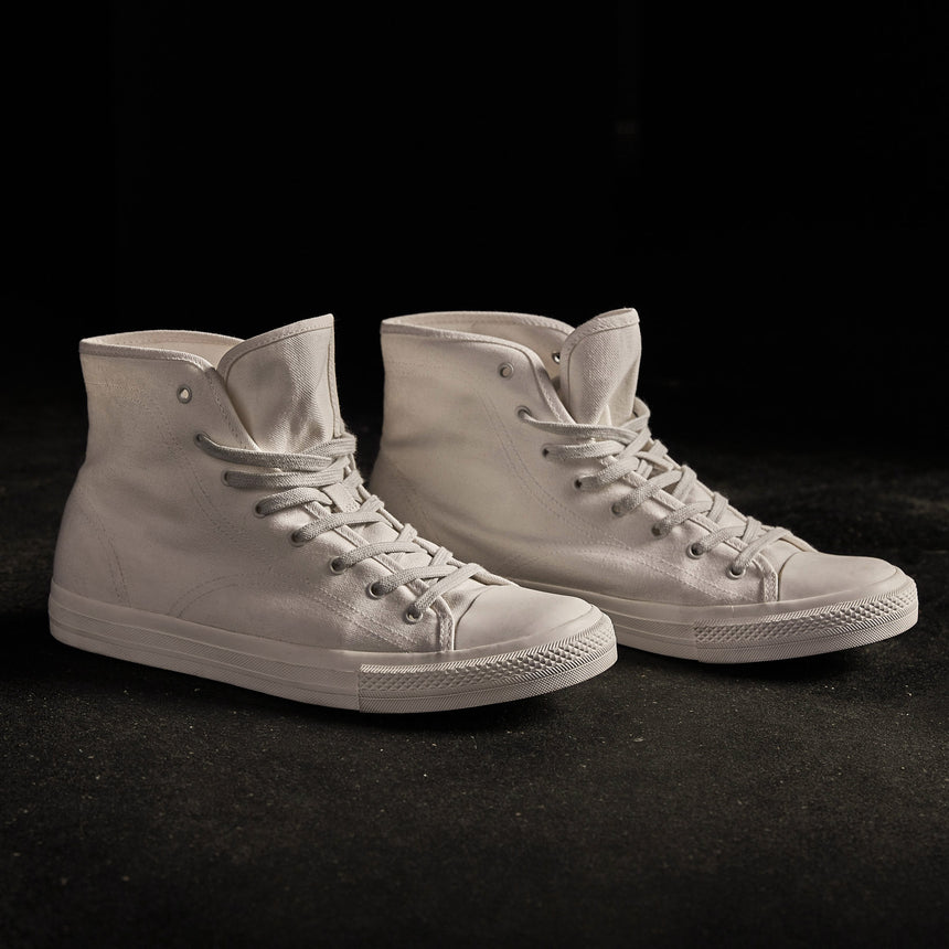 Men's High Top Vulcanized Sneaker In Canvas | James Perse Los Angeles