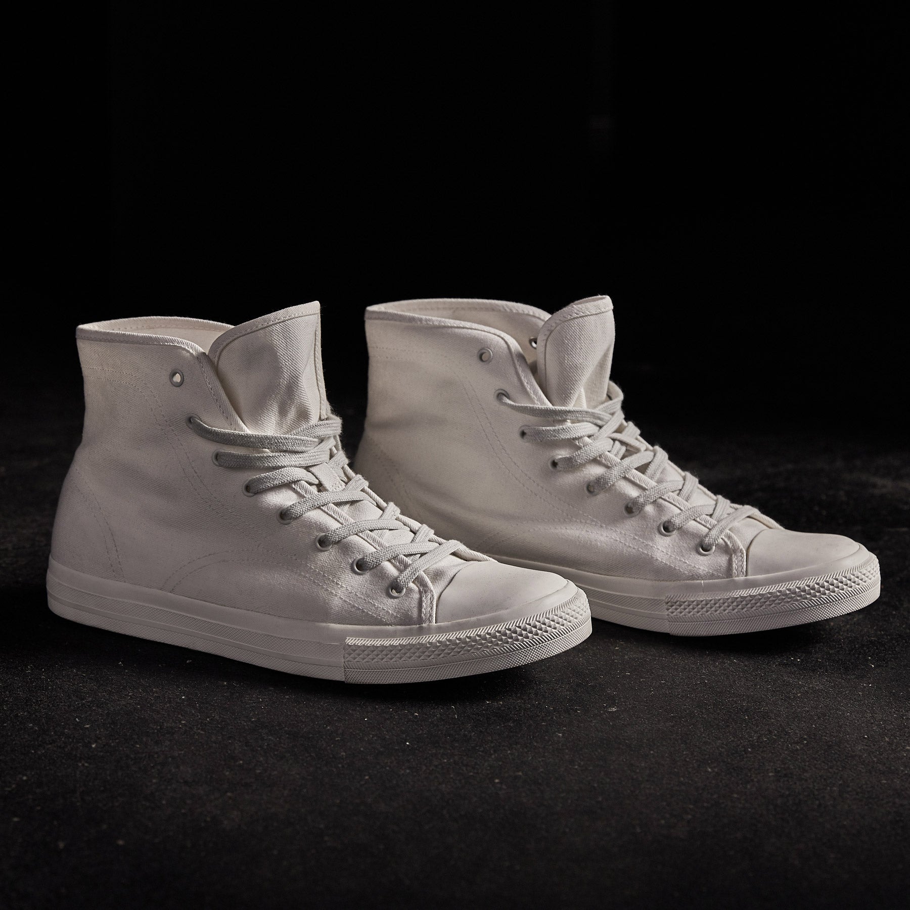 High Top Vulcanized Sneaker Womens In Canvas | James Perse Los Angeles