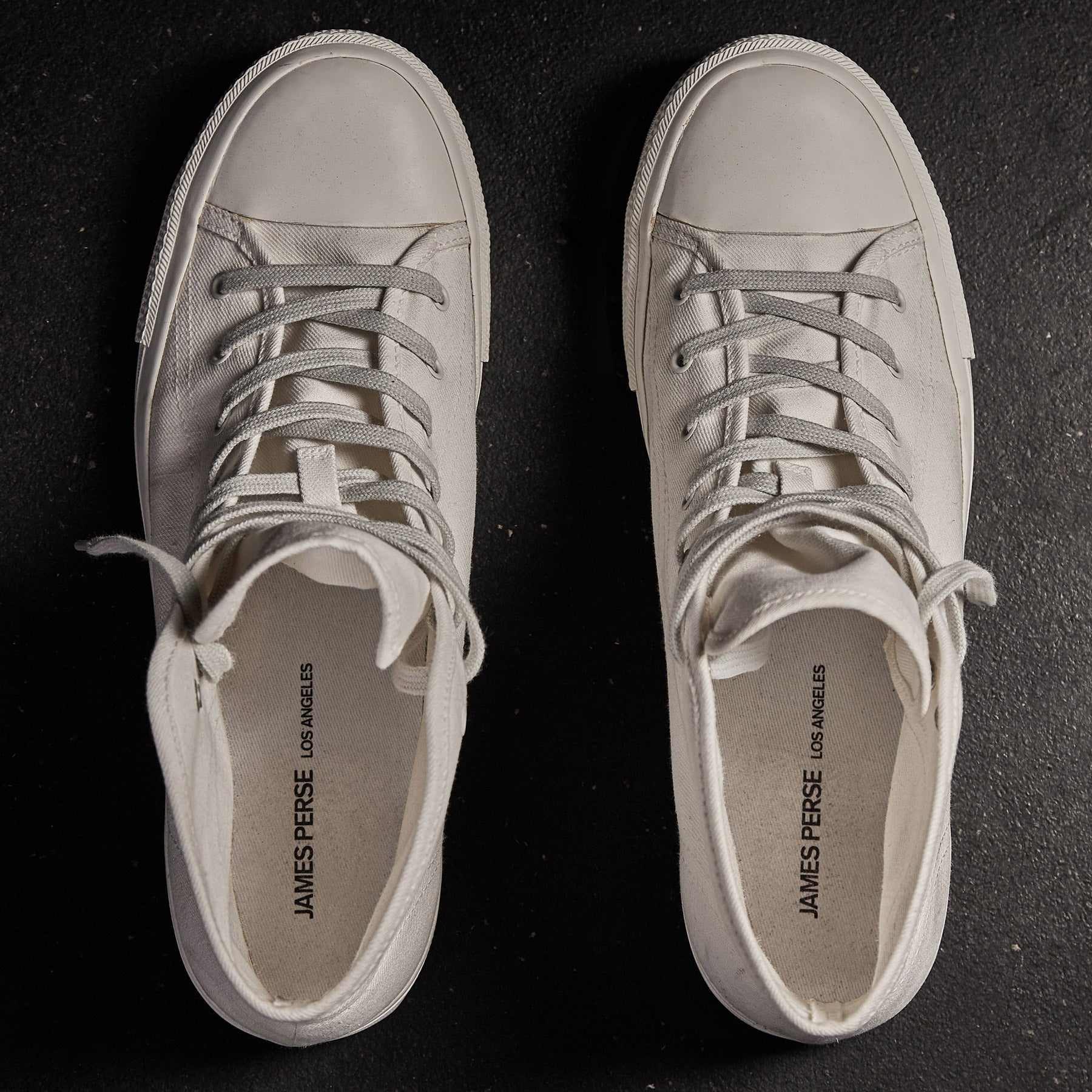 High Top Vulcanized Sneaker Womens In Canvas | James Perse Los Angeles