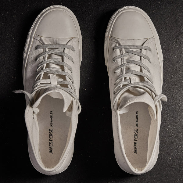 High Top Vulcanized Sneaker Womens In Canvas | James Perse Los Angeles