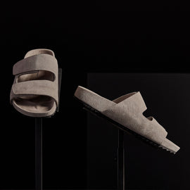 Double Strap Suede Slide Mens In Earth | James Perse Los Angeles