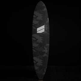 Y/OSEMITE Camo Longboard  7' X 10" In Charcoal Camo | James Perse Los Angeles