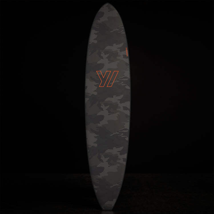 Y/OSEMITE Camo Longboard  7' X 10" In Forest Camo | James Perse Los Angeles