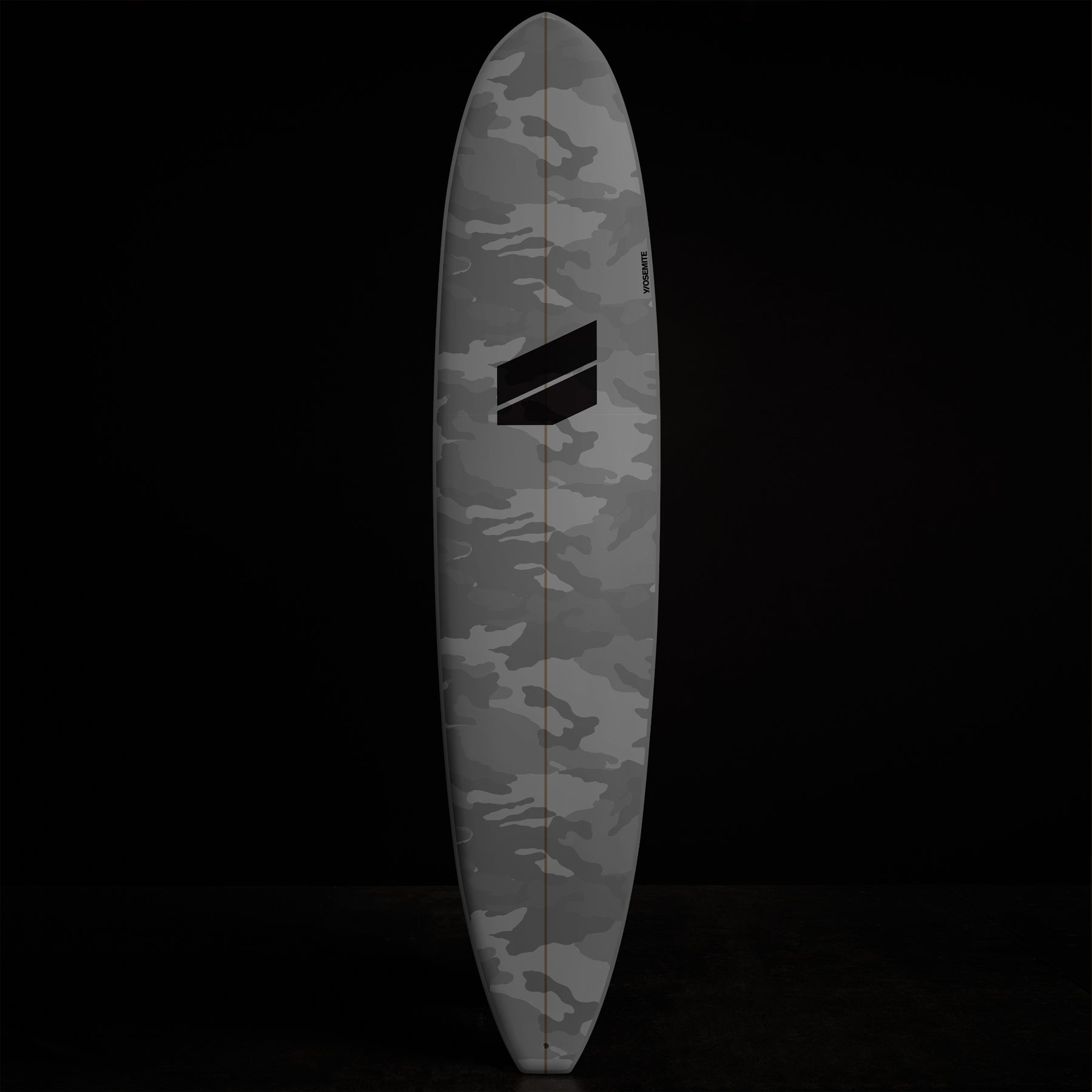 Y/OSEMITE Camo Longboard  7' X 10" In Grey Camo | James Perse Los Angeles