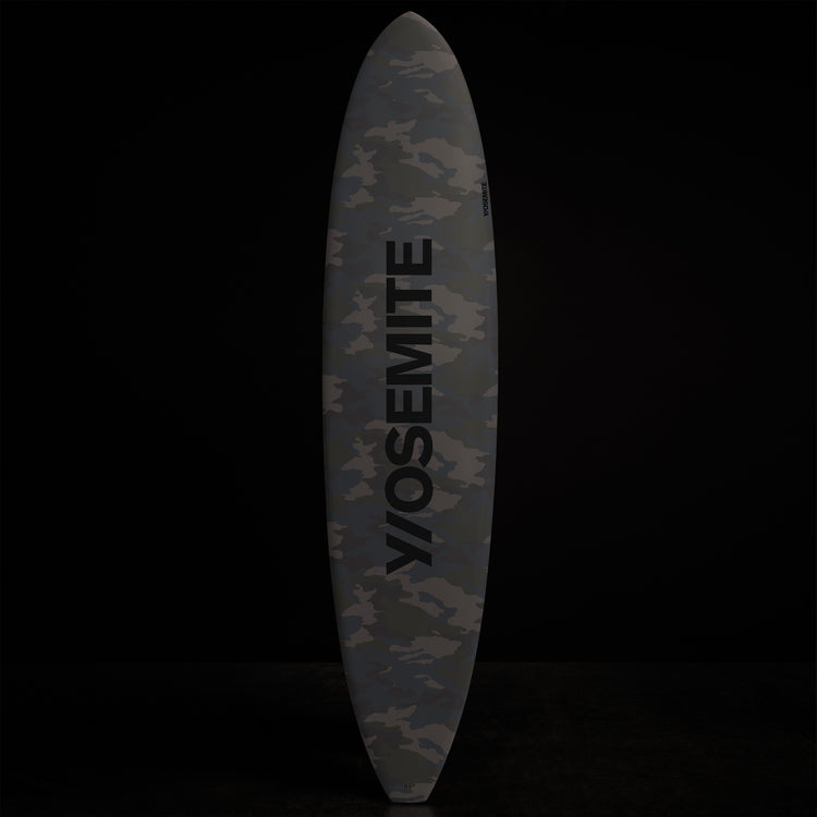 Y/OSEMITE Camo Longboard  7' X 10" In Navy Camo | James Perse Los Angeles