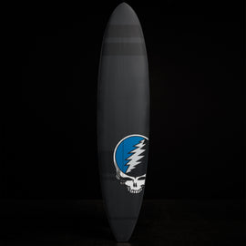Grateful Dead Longboard In Carbon Pigment W/ Skull | James Perse Los Angeles