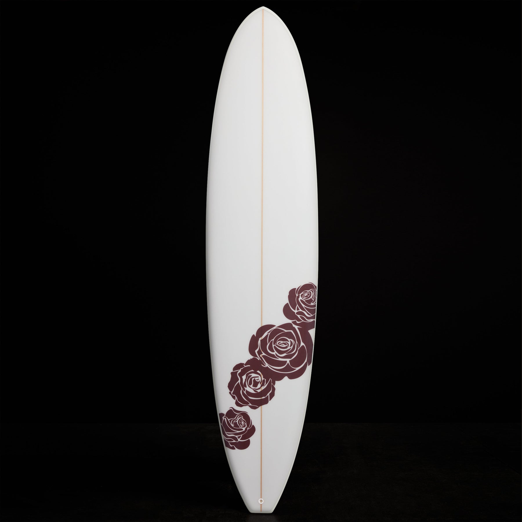 Grateful Dead Longboard In Matte White W/ Roses | James Perse Los Angeles