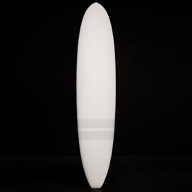 Classic Longboard  7' X 10" In Matte White & Grey Stripe | James Perse Los Angeles