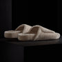 Alpaca Velcro Slide - Beige | James Perse Los Angeles