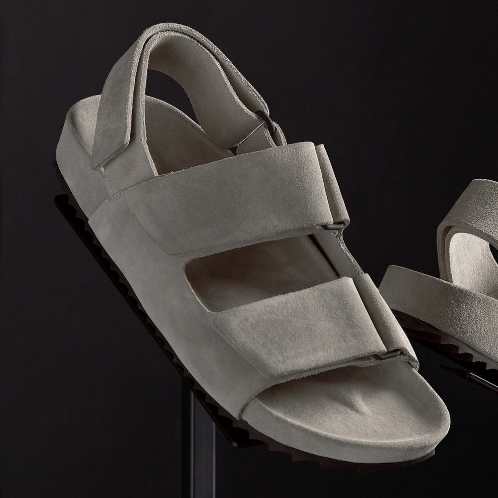 Women's Double Strap Velcro Sandal in Earth | James Perse Los Angeles 