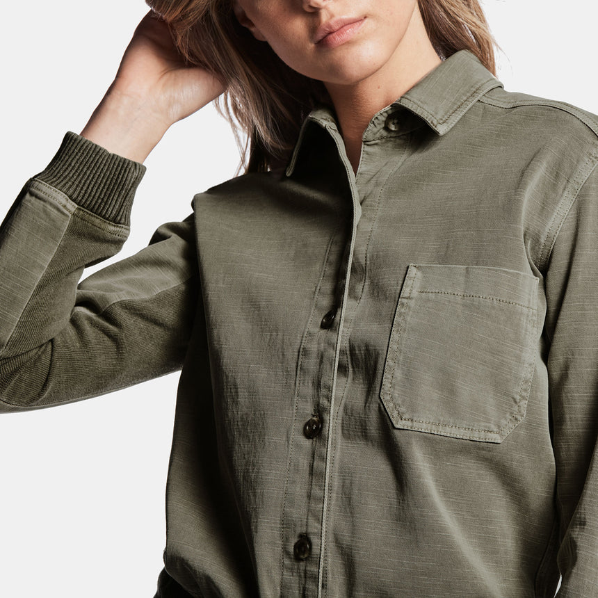 Mixed Media Jumpsuit - Sergeant Pigment | James Perse Los Angeles