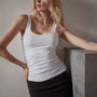 Long Jersey Tank - White | James Perse Los Angeles