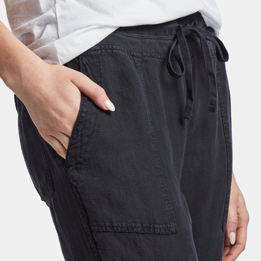 Canvas Linen Relaxed Pant In French Navy | James Perse Los Angeles