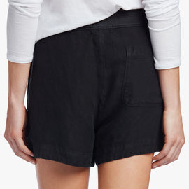 Canvas Linen Short in Black | James Perse Los Angeles