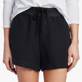 Canvas Linen Short in Black | James Perse Los Angeles