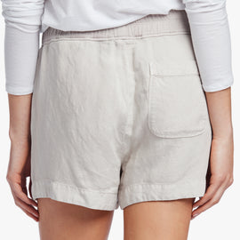 Canvas Linen Short In Silver | James Perse Los Angeles