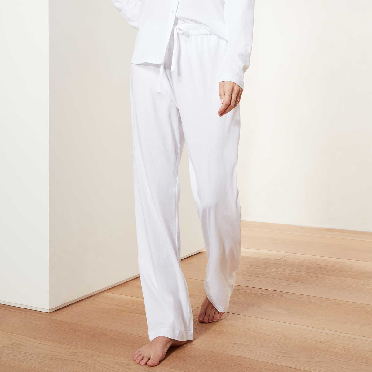 Clean Finish Jersey Pant - White | James Perse Los Angeles