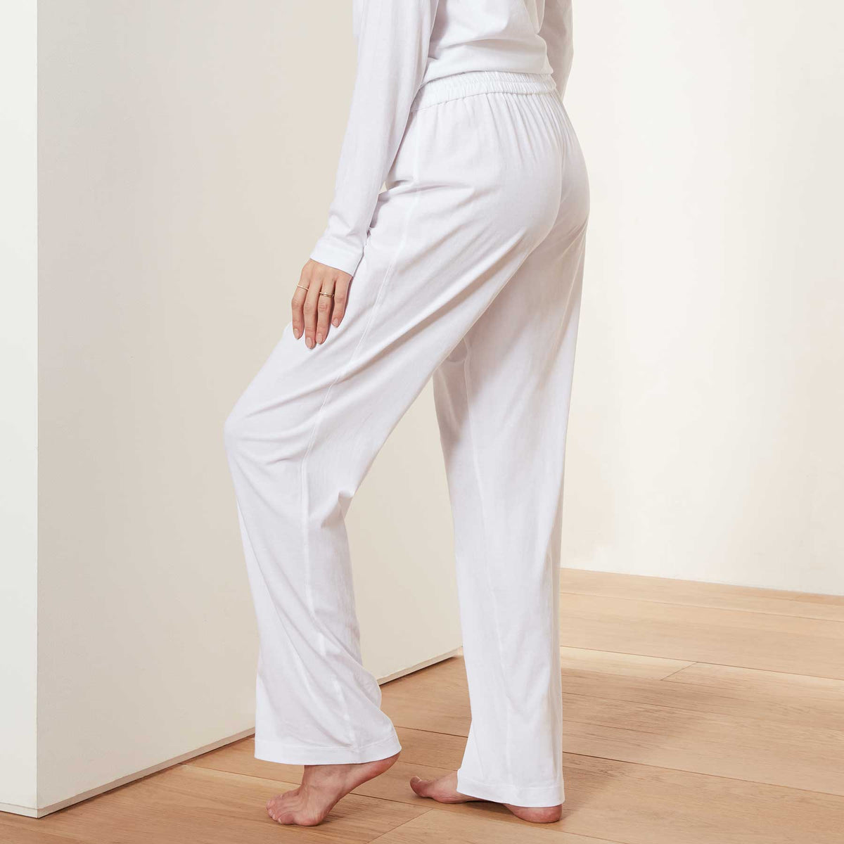 Clean Finish Jersey Pant - White | James Perse Los Angeles