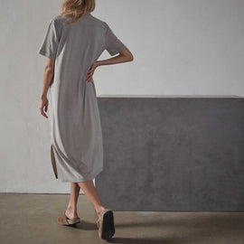 Jersey Relaxed Fit Camp Dress in Dapple | James Perse Los Angeles