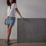 Patch Pocket Denim Short - Light Indigo | James Perse Los Angeles