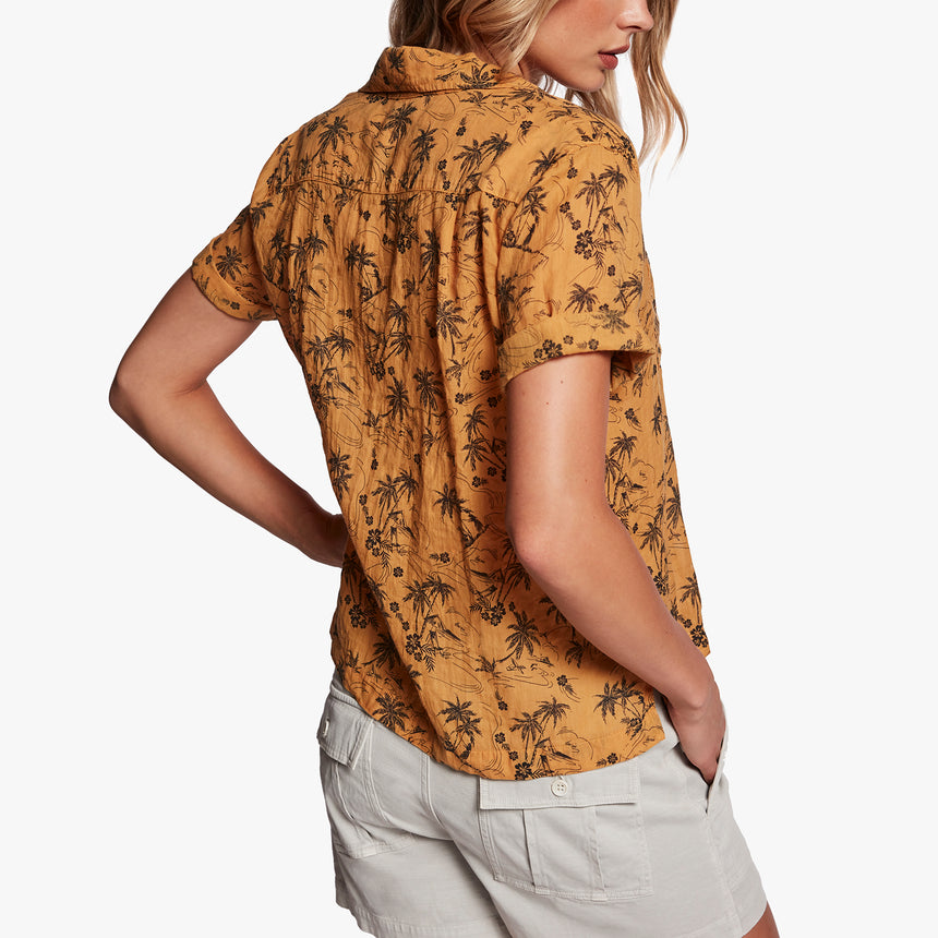 Island Print Shirt In Comet Island Print | James Perse Los Angeles