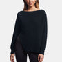 Cotton Linen Boat Neck Sweater In Blue Grey | James Perse Los Angeles