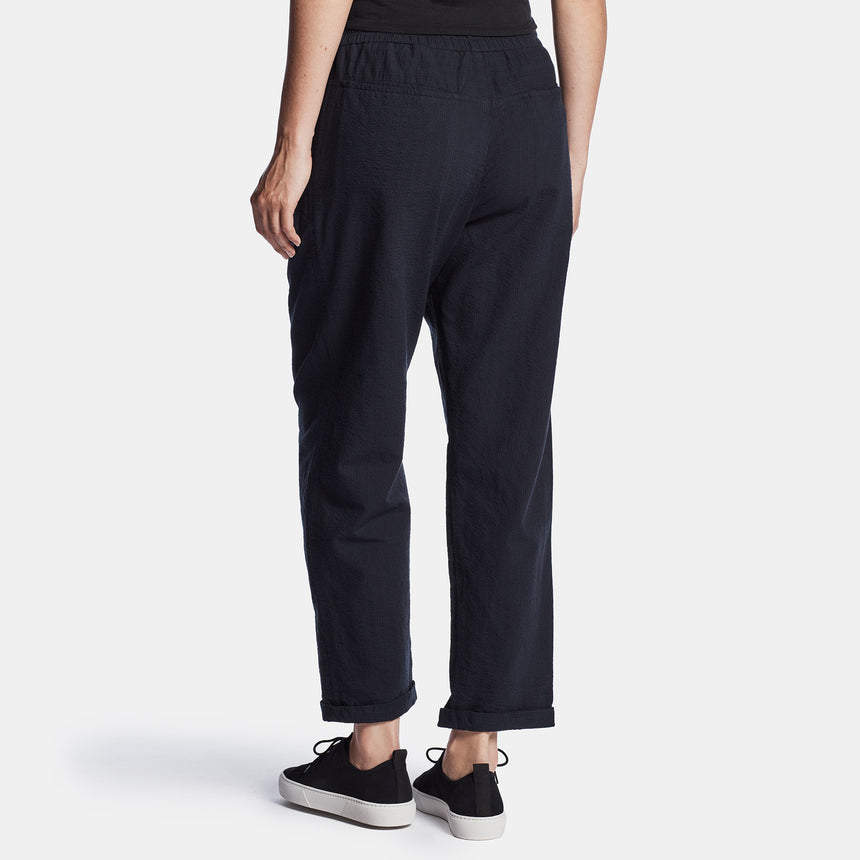 Cotton Pinstripe Lounge Pant In Notte | James Perse Los Angeles