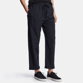 Cotton Pinstripe Lounge Pant In Notte | James Perse Los Angeles