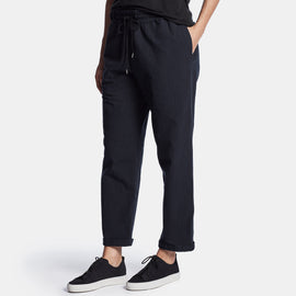 Cotton Pinstripe Lounge Pant In Notte | James Perse Los Angeles