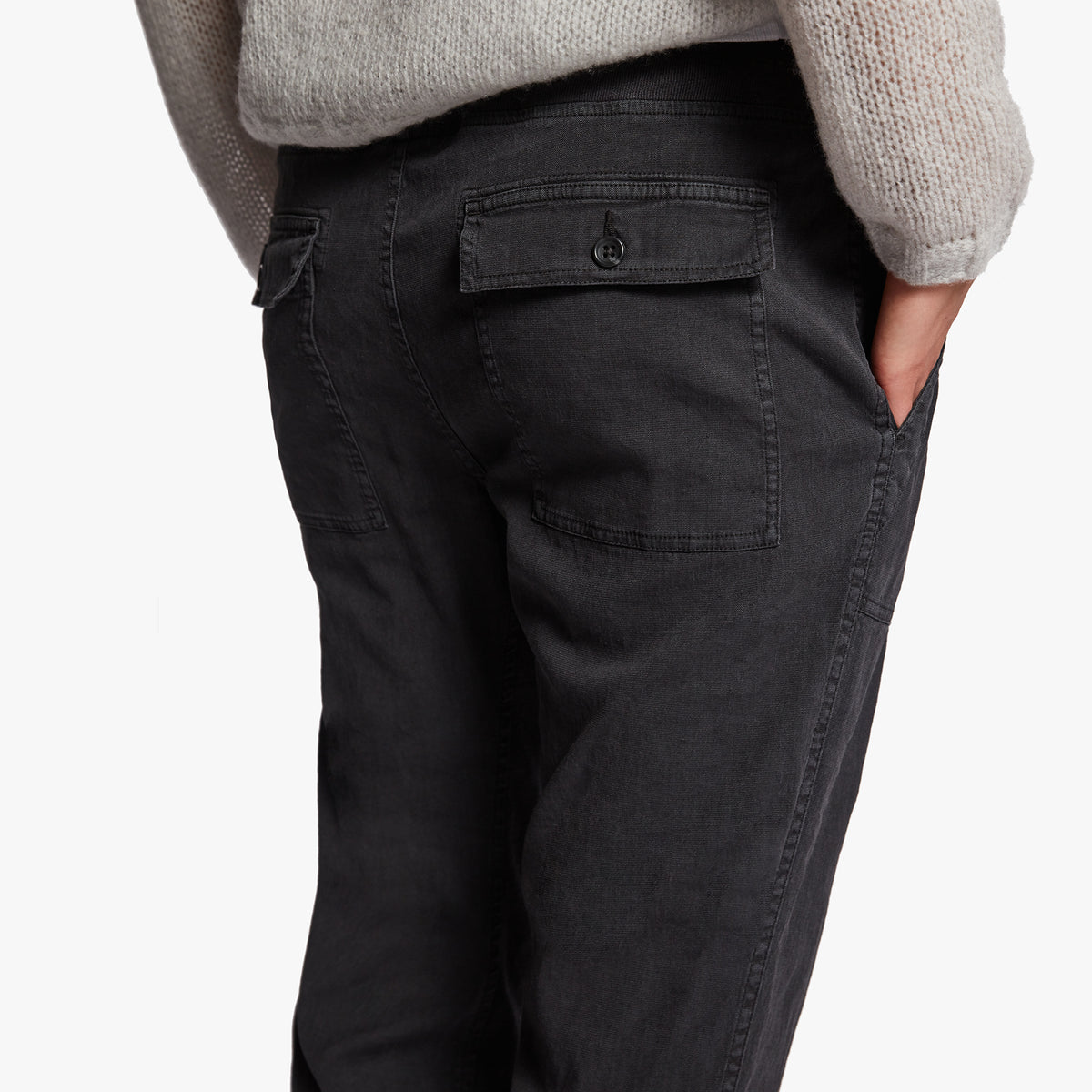 Mixed Media Pant in Carbon Pigment | James Perse Los Angeles
