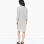 Collarless Shirt Dress in Shadow | James Perse Los Angeles