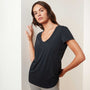Luxe Lotus Jersey Tee In French Navy | James Perse Los Angeles