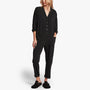 Luxe Lotus Jersey Lounge Jumper In Black | James Perse Los Angeles