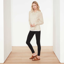 Cotton Linen Raglan Hoodie In Natural | James Perse Los Angeles