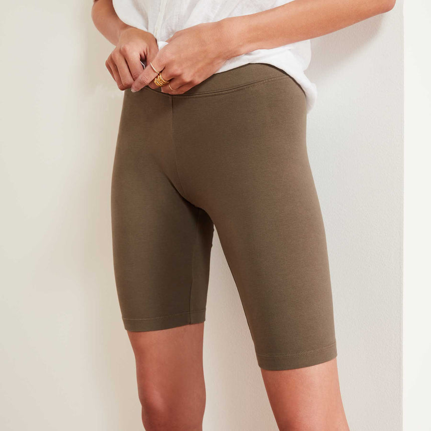 Stretch Jersey Bike Short In Platoon | James Perse Los Angeles