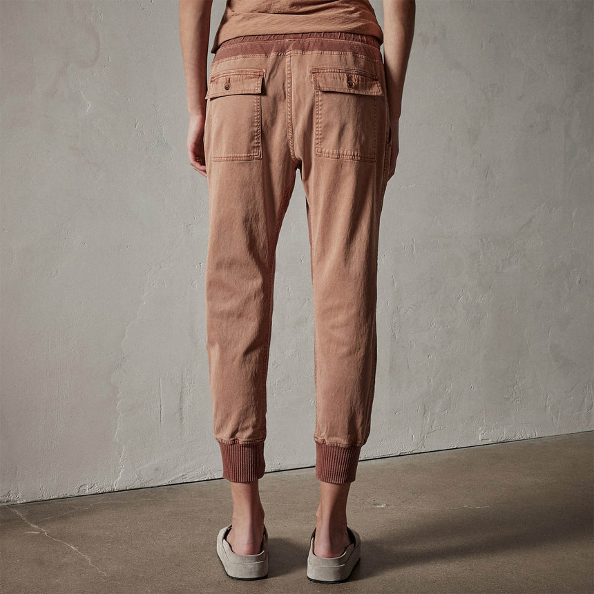 Mixed Media Pant in Nutmeg Pigment | James Perse Los Angeles