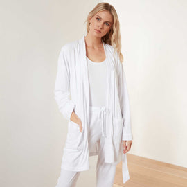 Jersey Robe - White | James Perse Los Angeles