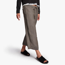 Linen Cropped Pant In Artichoke | James Perse Los Angeles