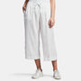 Linen Cropped Pant In White | James Perse Los Angeles
