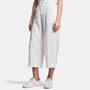 Linen Cropped Pant In White | James Perse Los Angeles
