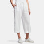 Linen Cropped Pant In White | James Perse Los Angeles