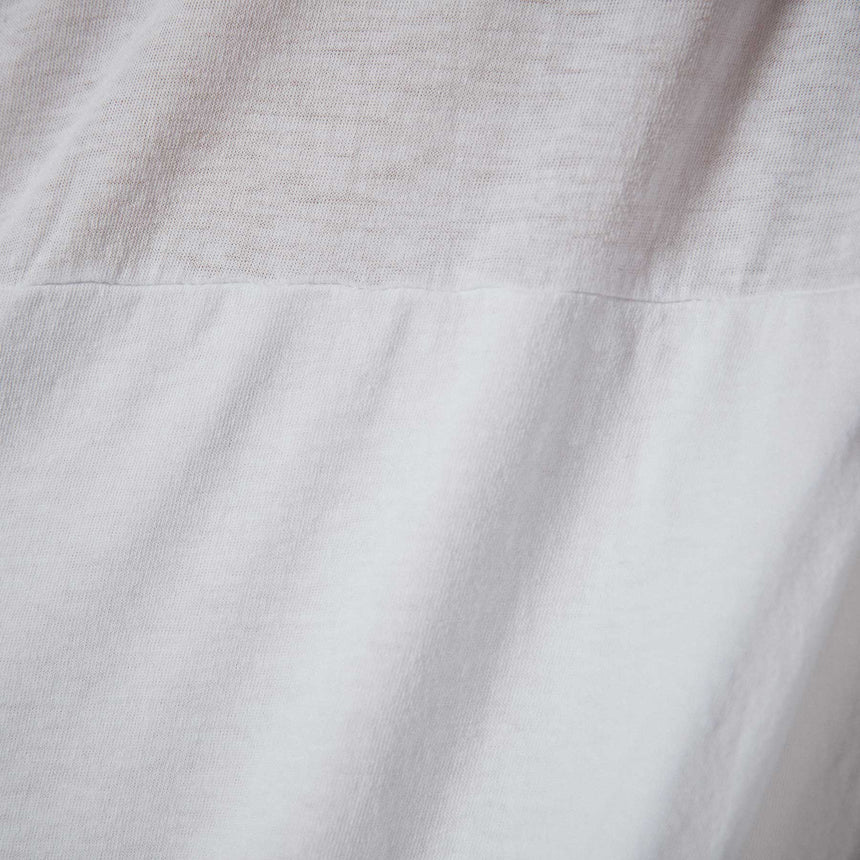 Deep V Double Layer Dress  in White | James Perse Los Angeles