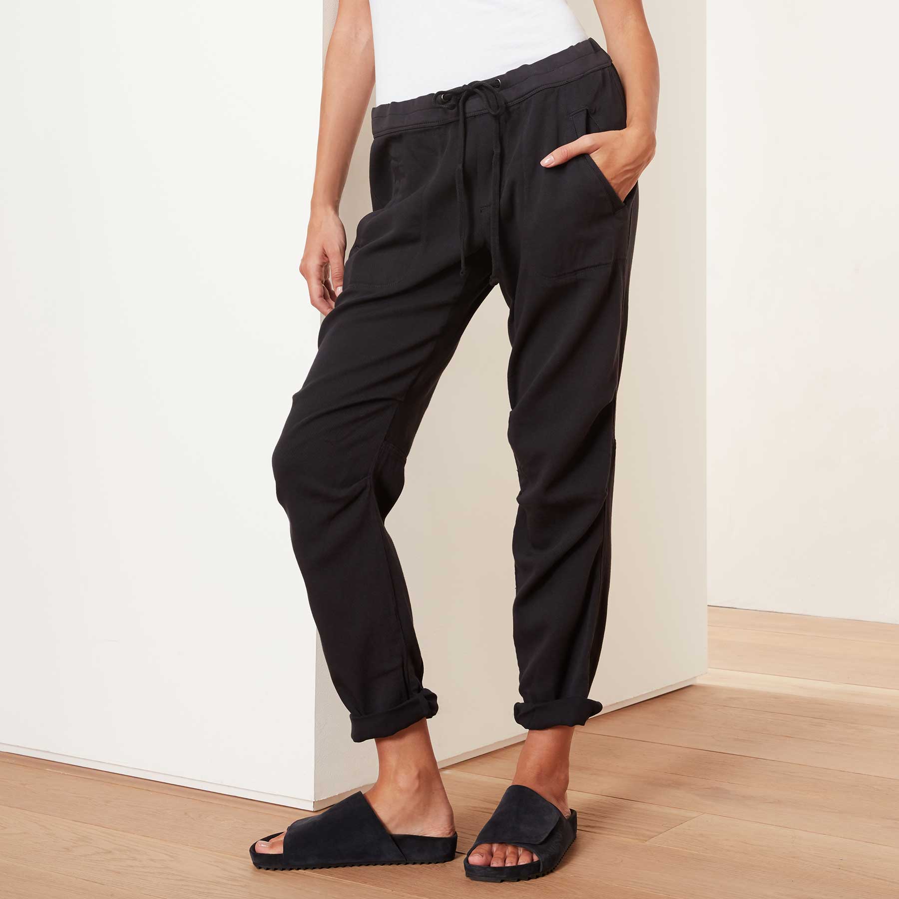 Soft Drape Pant - French Navy | James Perse Los Angeles