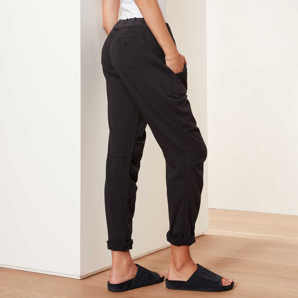 Soft Drape Pant In French Navy | James Perse Los Angeles