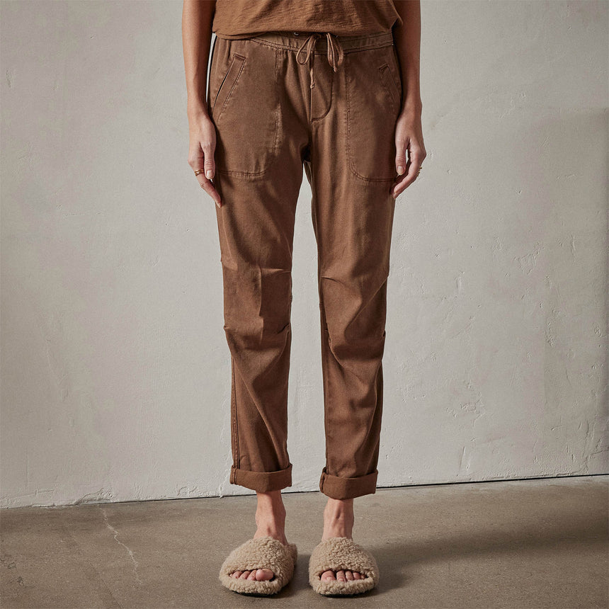 Soft Drape Pant in Gingerbread Pigment | James Perse Los Angeles