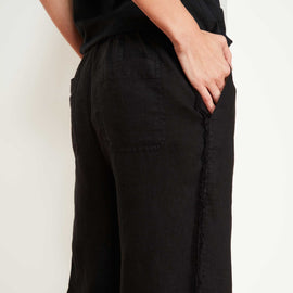 Lightweight Canvas Linen Pant In Black | James Perse Los Angeles