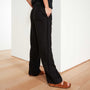 Lightweight Canvas Linen Pant In Black | James Perse Los Angeles