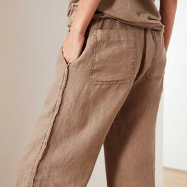 Lightweight Canvas Linen Pant In Fawn Pigment | James Perse Los Angeles